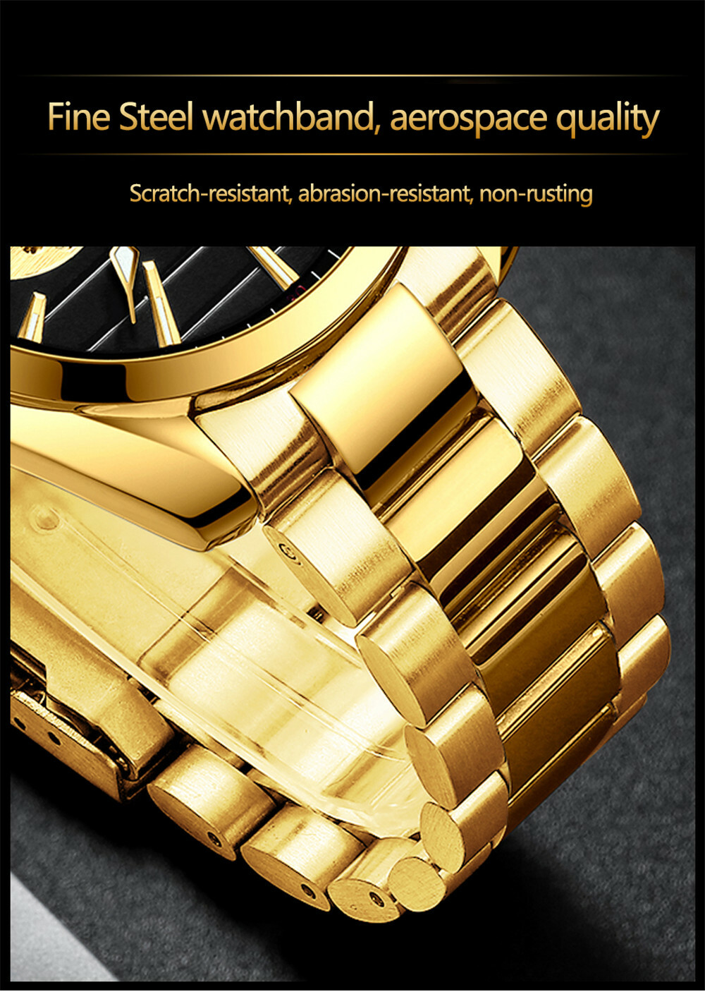 CHENXI Men Mechanical Automatic Stainless Steel Hollow Business Wrist Watches