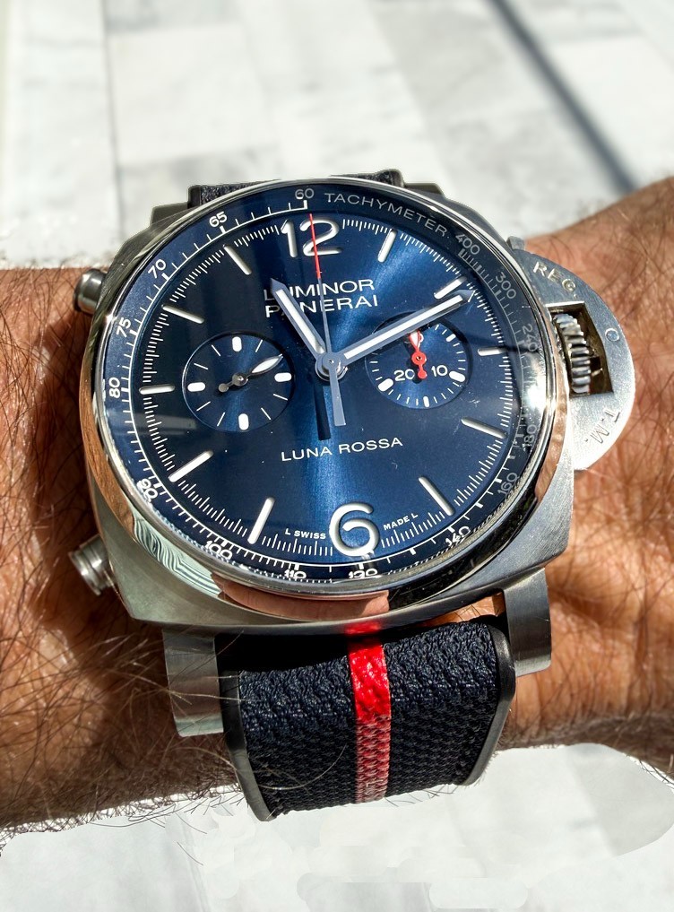 Panerai Luminor Chrono Luna Rossa PAM01303 Ltd Ed #872/1000 44mm 2022 Full Set