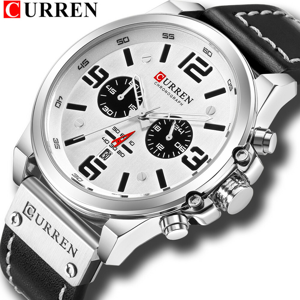 CURREN Men Watch Top Brand Men Military Sport Wristwatch Leather Quartz Watches