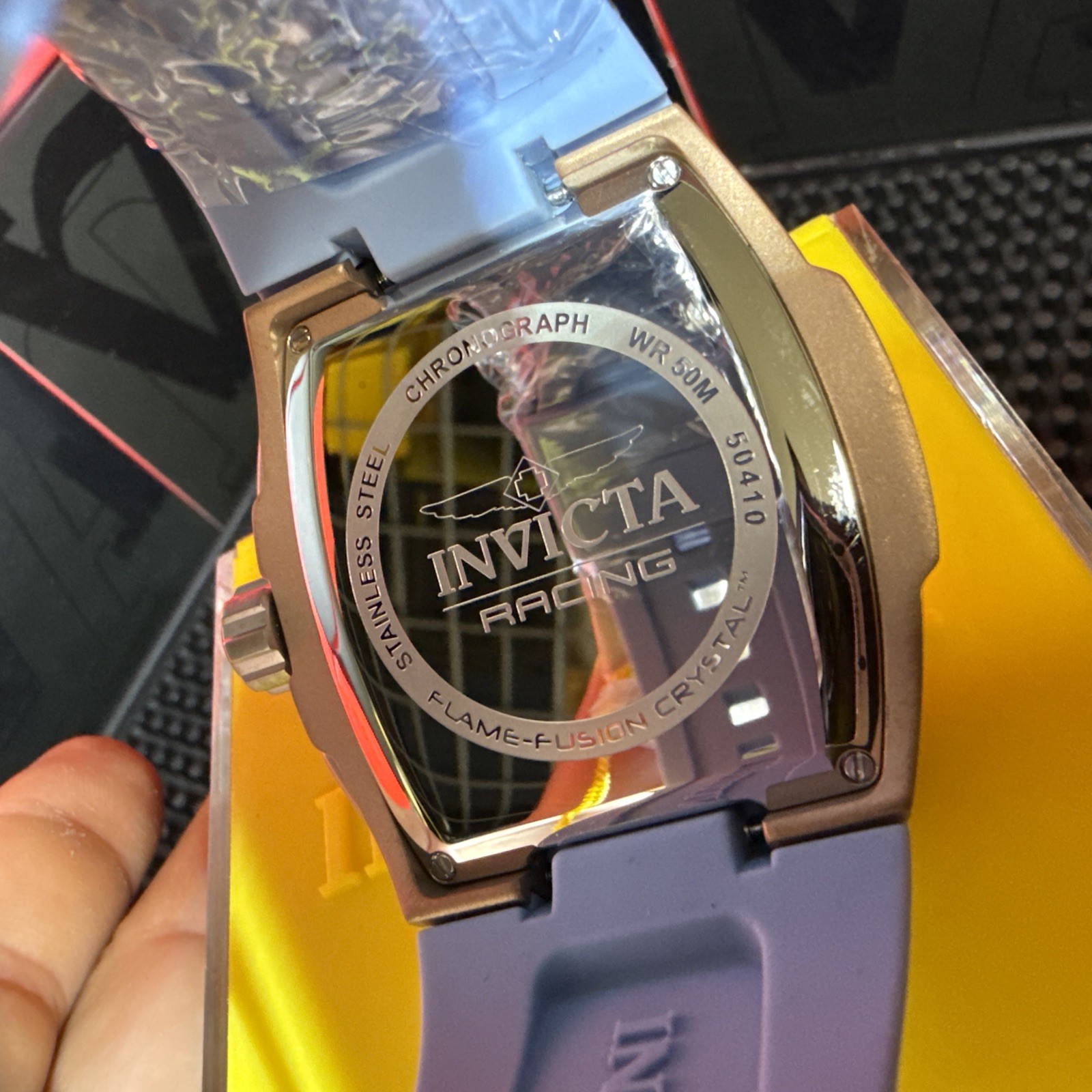 Invicta Racing Men’s Watch – 47mm Light Blue Silicone Strap 50410