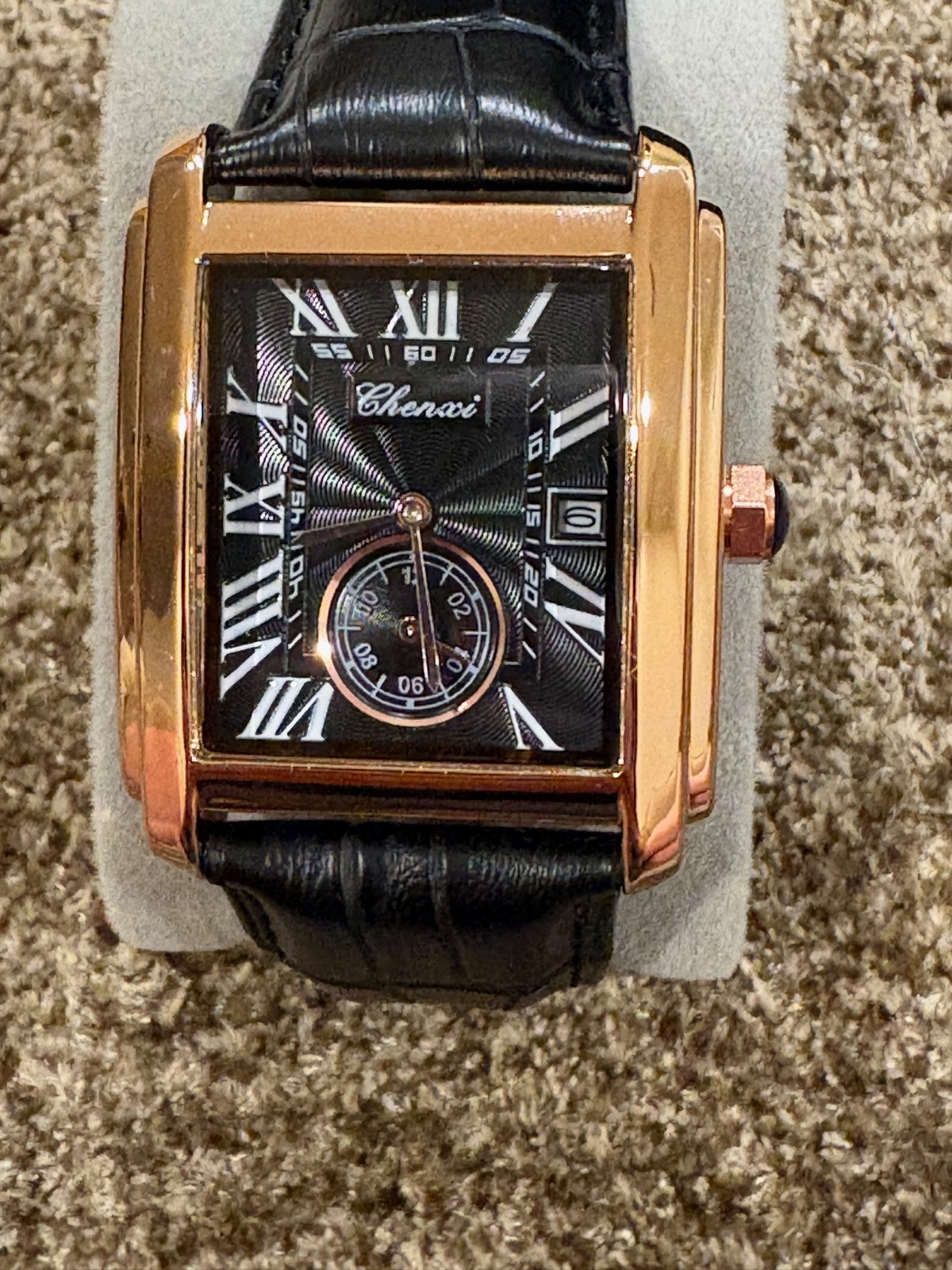 CHENXI Men’s Quartz Watches pair. Steel, and Rose Gold. USA, Free Shipping.