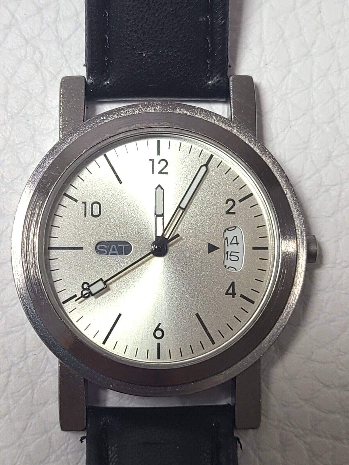 Lauder Pleasures For Men Watch Quartz Japan Movement Black Band BBA-26