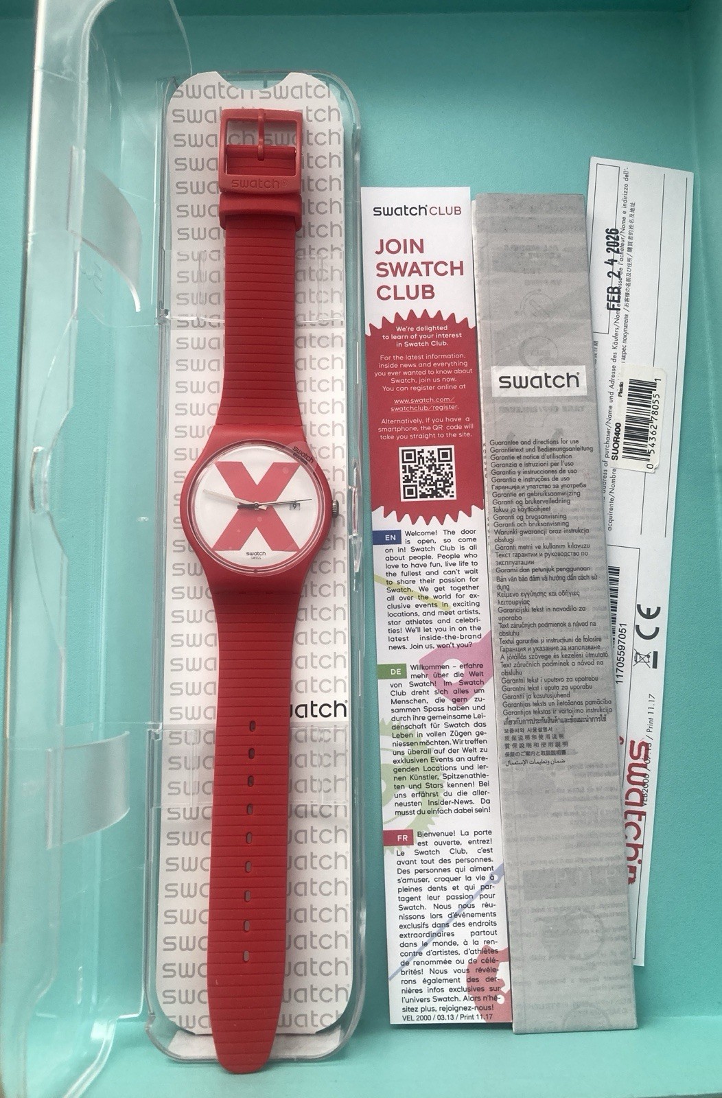 Limited SWATCH X XRATED SUOR400 41mm Reloaded Revival 1987 GB406 NEW