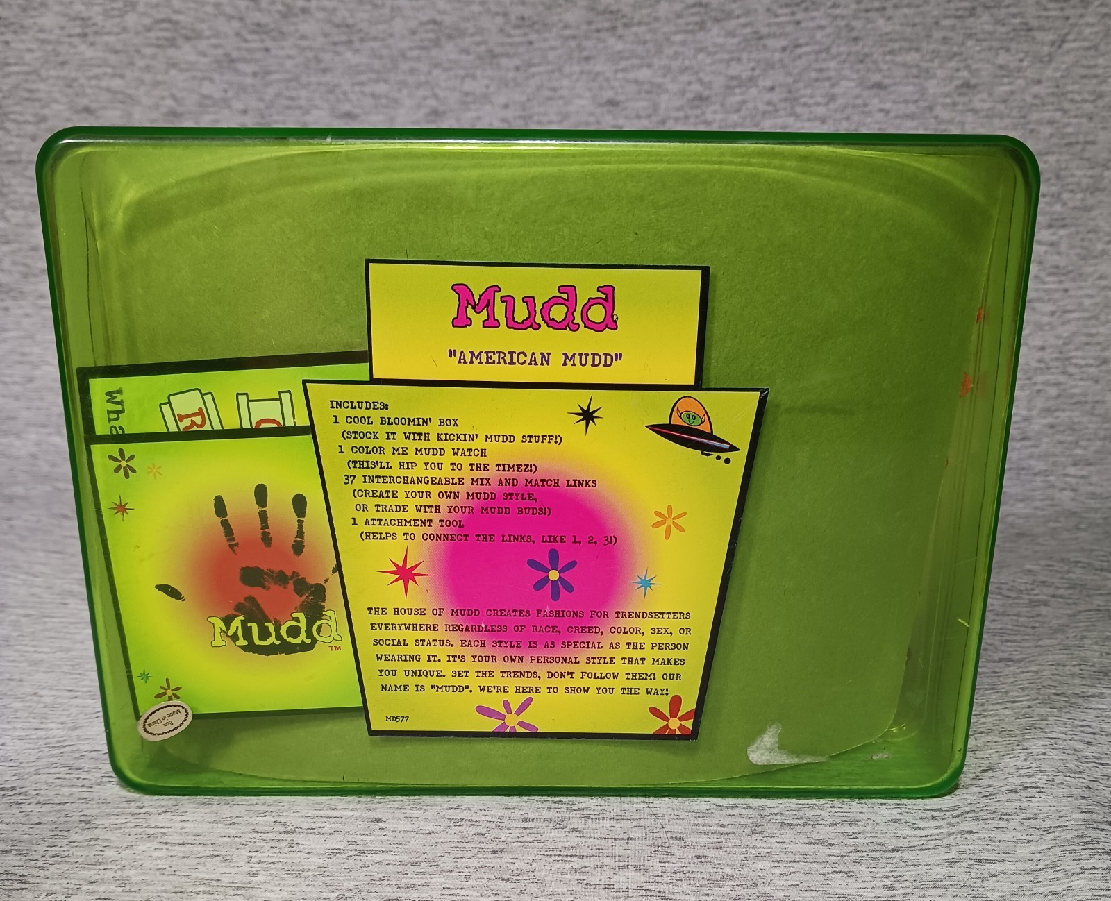 NIB Mudd Silver Tone Watch & Interchangeable Links Set American Mudd