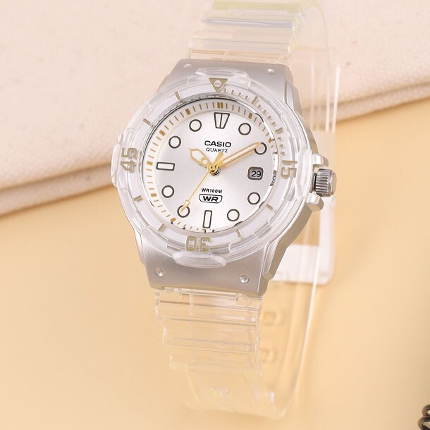Casio LRW-200HS-7E Transparent Daily Womens Urethane Watch Original New