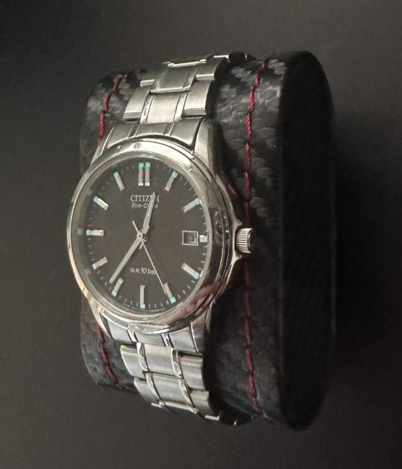 Citizen Eco-Drive E111-S053846 Solar Men’s Watch Black Dial Stainless Steel