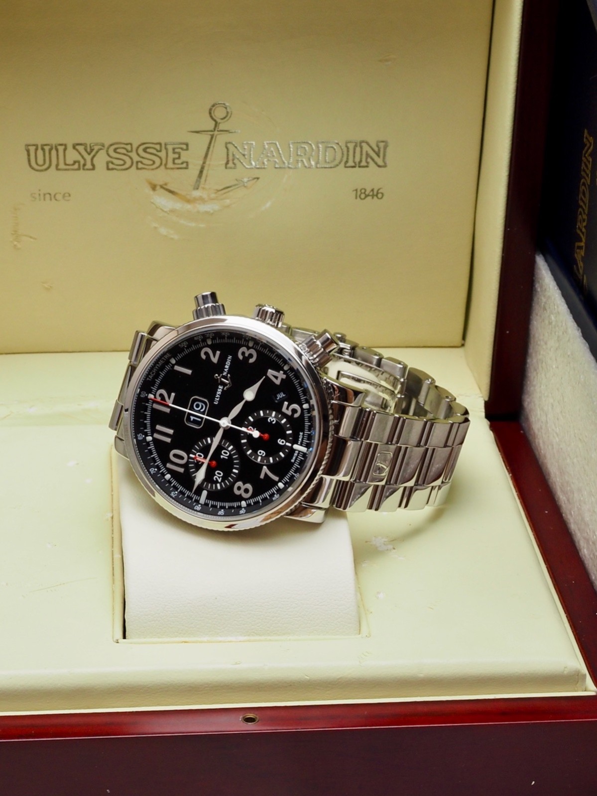 Ulysse Nardin Marine Annual Calendar Chronograph 99% LNIB 513-22 Full Set!