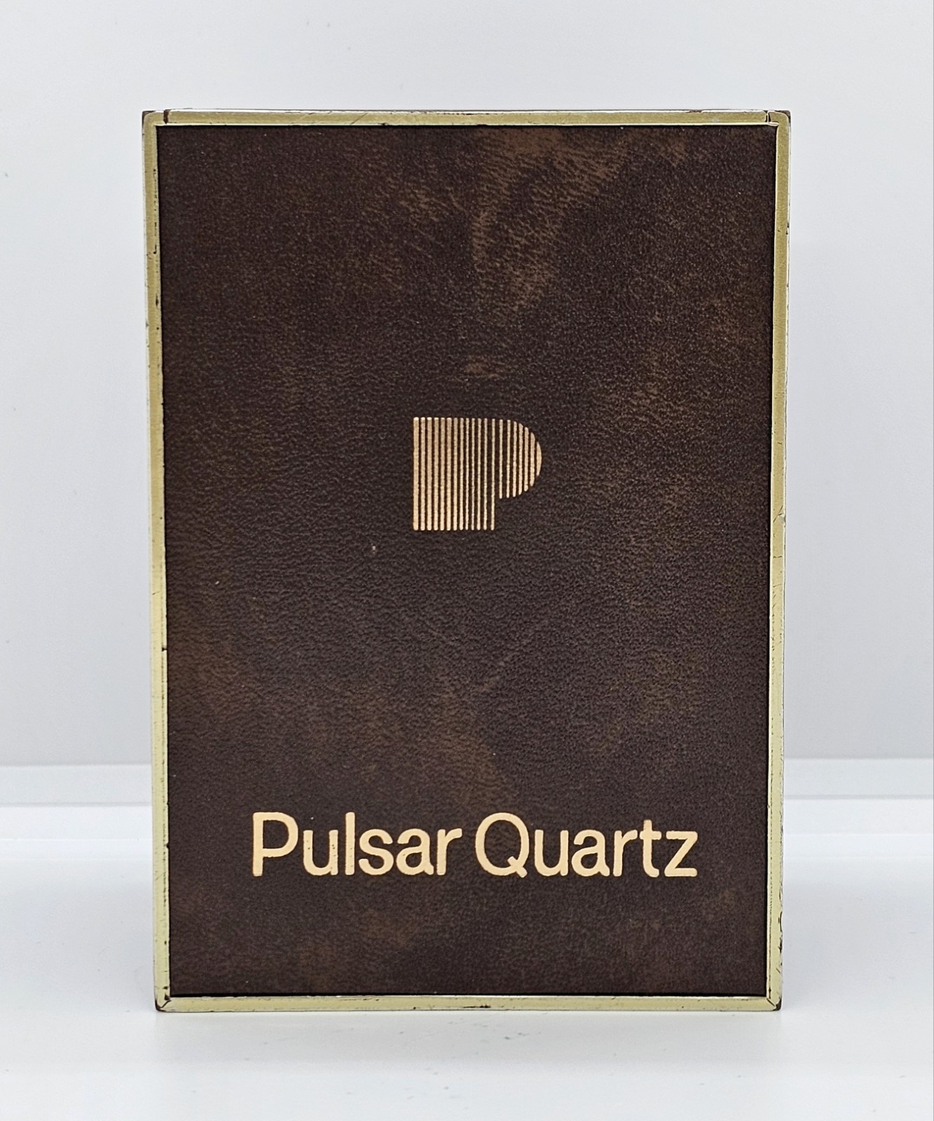 1985 PULSAR SEIKO Wrist Watch – Y148-6019 Gold Tone Stainless Stretch JAPAN BOX