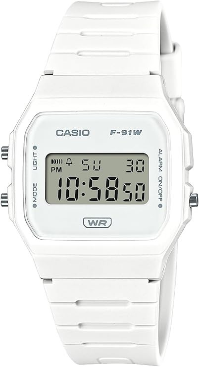 Casio F-91WB-7A Digital Watch Minimalist White Biomass Plastic Classic Japan New