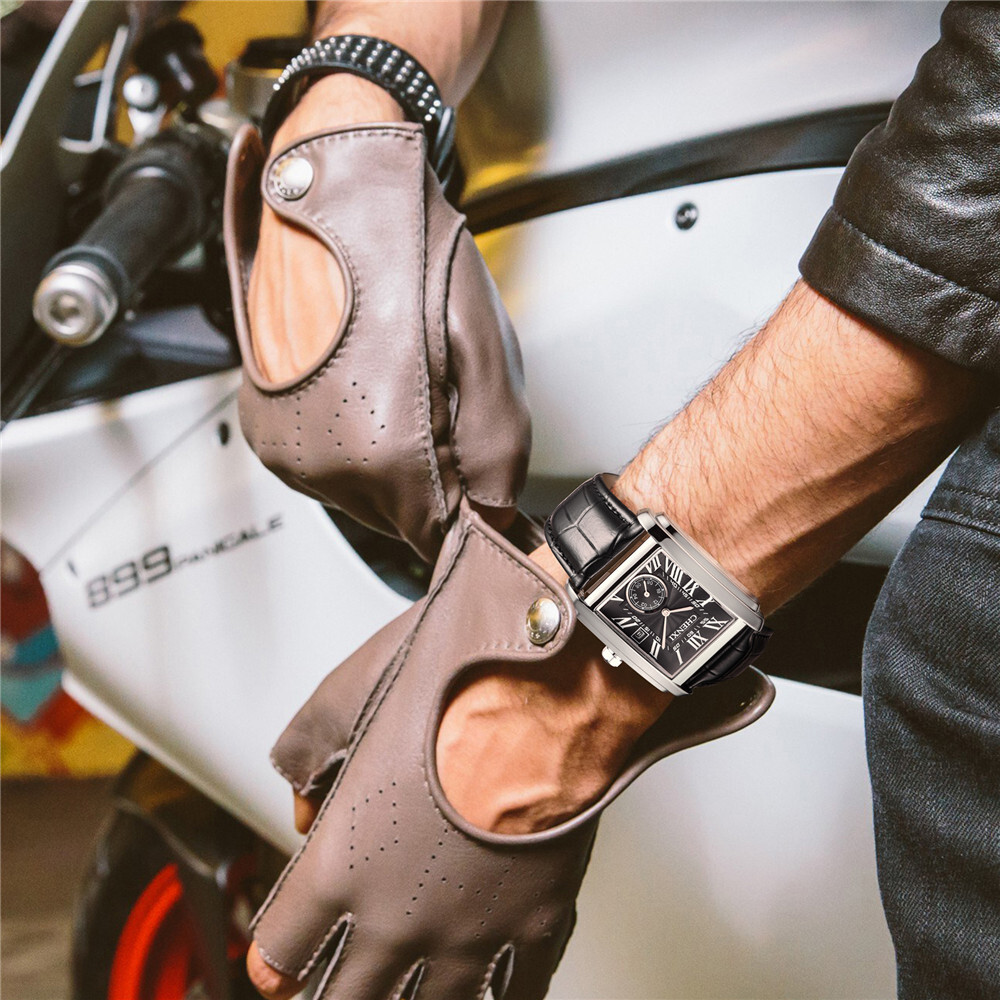 CHENXI Men Watch Roman Numeral Quartz Wristwatch Male Business Leather Watches