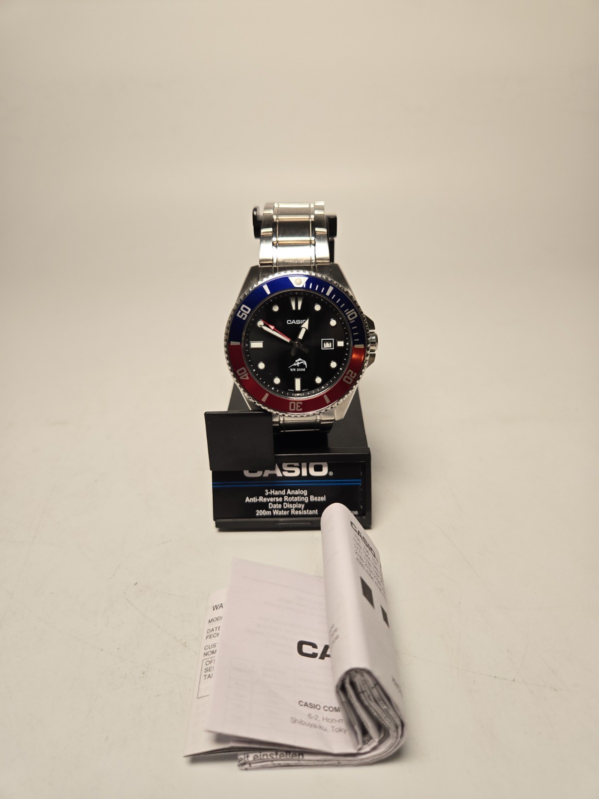 CASIO MDV-106DD-1A2V Sports 200m Stainless Steel Men’s Watch