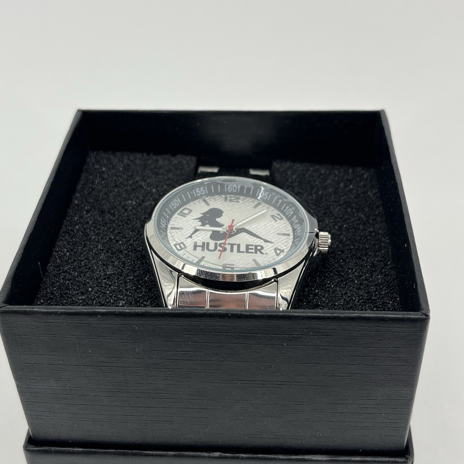 Game Time Men’s Silver Hustler Watch TXT Series Sitting Lady Logo New