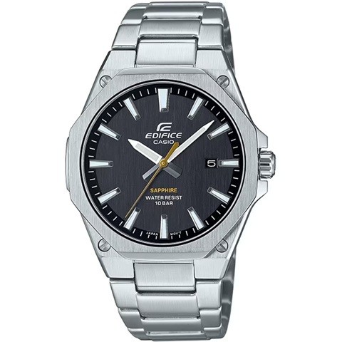 New CASIO EDIFICE EFR S108DJ 1AJF Black Thin Quartz Men’s Watch