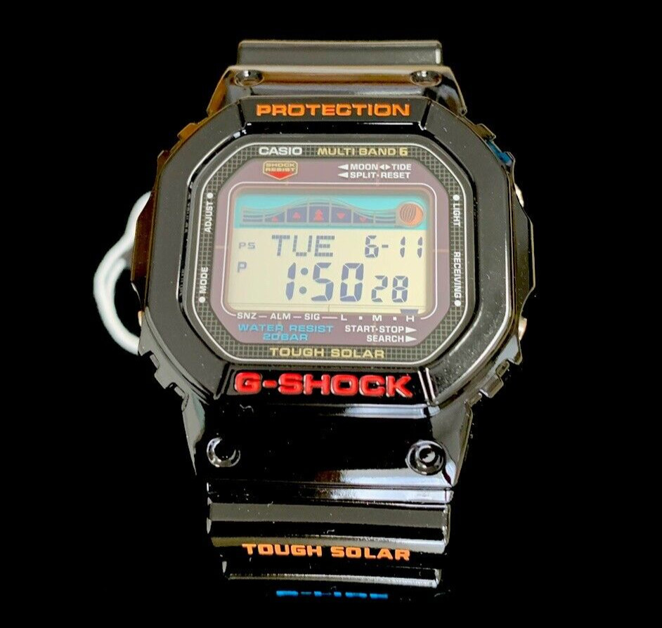 CASIO G-Shock GWX-5600-1JF Black G-Lide Tough Solar Radio Men’s Watch New in Box