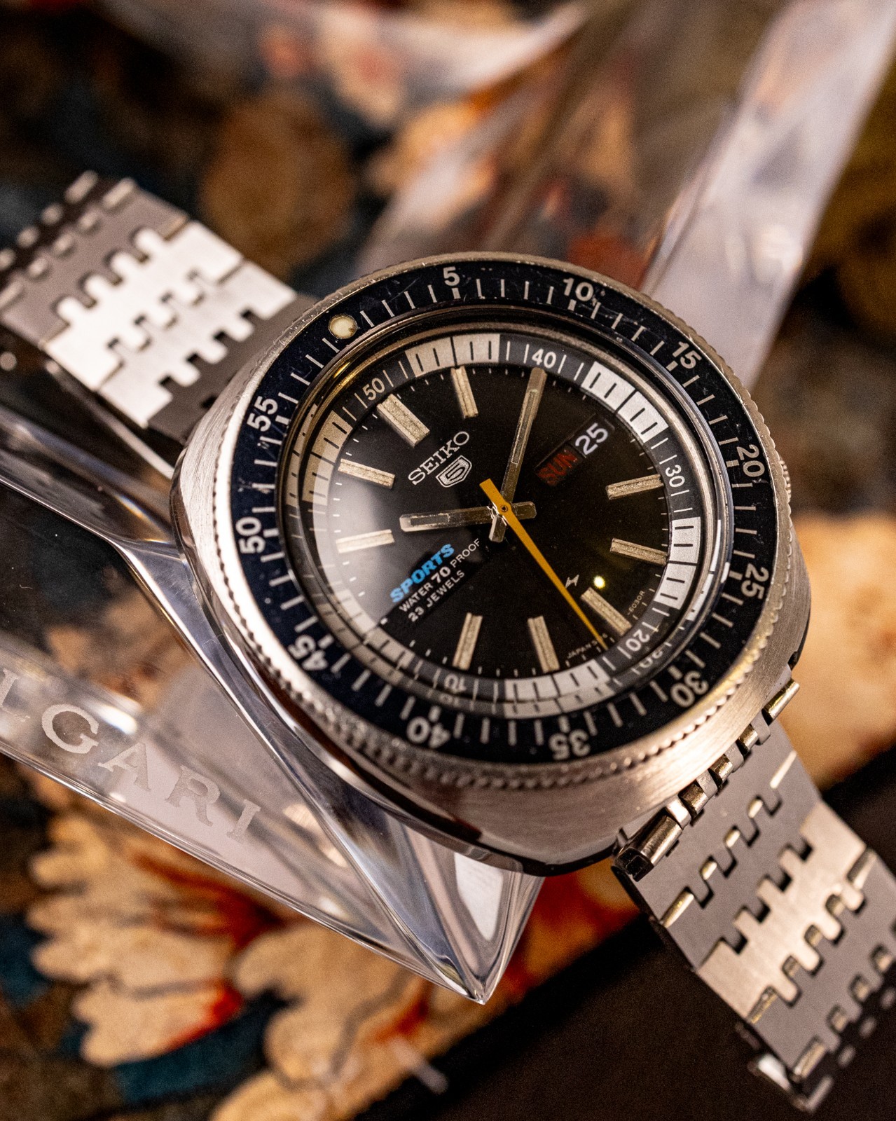 Vintage Seiko 5 Sports 23J – 5126-6030 – Double Hurricane – 1969 JDM
