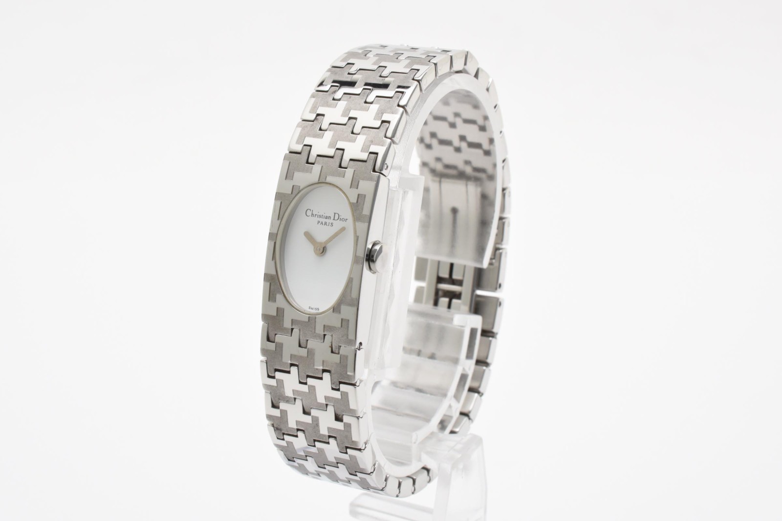 [Near Mint] Dior Miss Dior D70-100 BlackWhite Dial Qz Womens Watch JAPAN