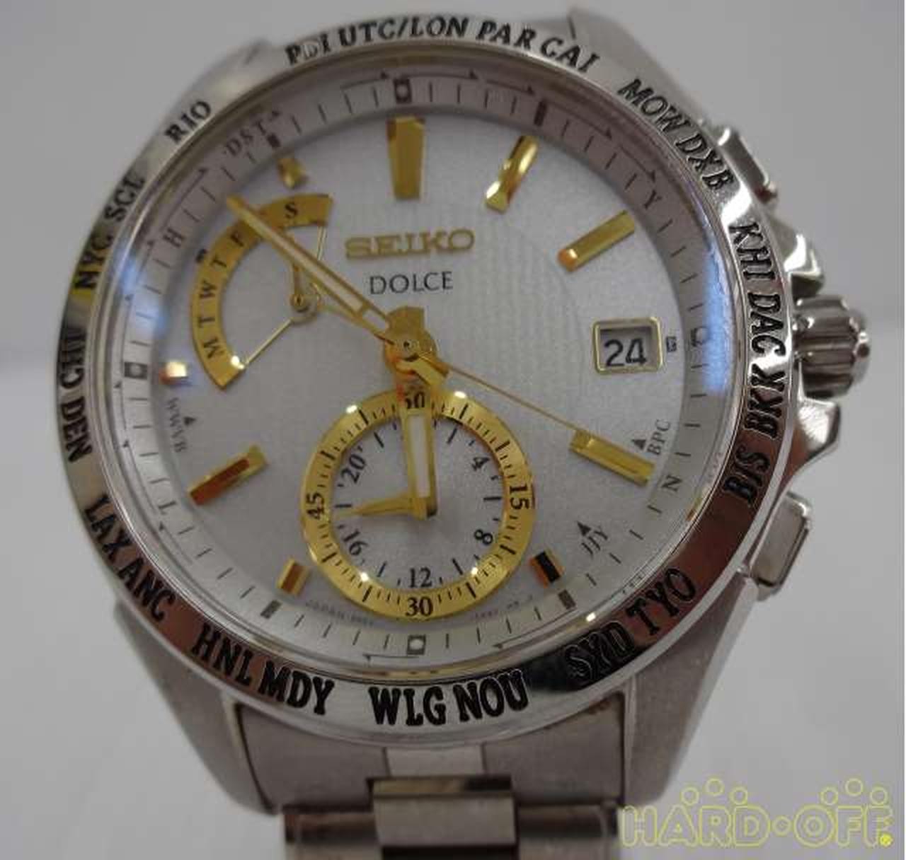 [A4N] Seiko Dolce 8B54-0AF0 Solar Radio Wave Titanium Dress JDM Men [v2w]