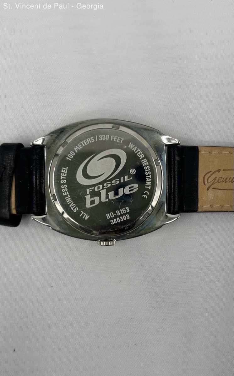 Fossil Blue Men’s Watch BQ-9163- 340303 Water Resistance 100 M- 330 Feet W/ Box