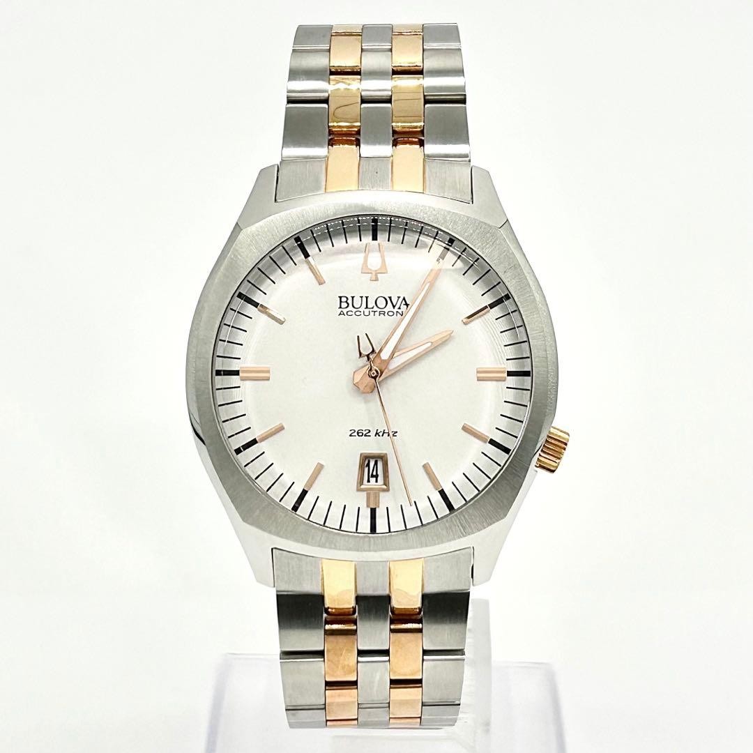 [ACCUTRON II] Bulova 98B220 Quartz Watch 22cm Silver Gold