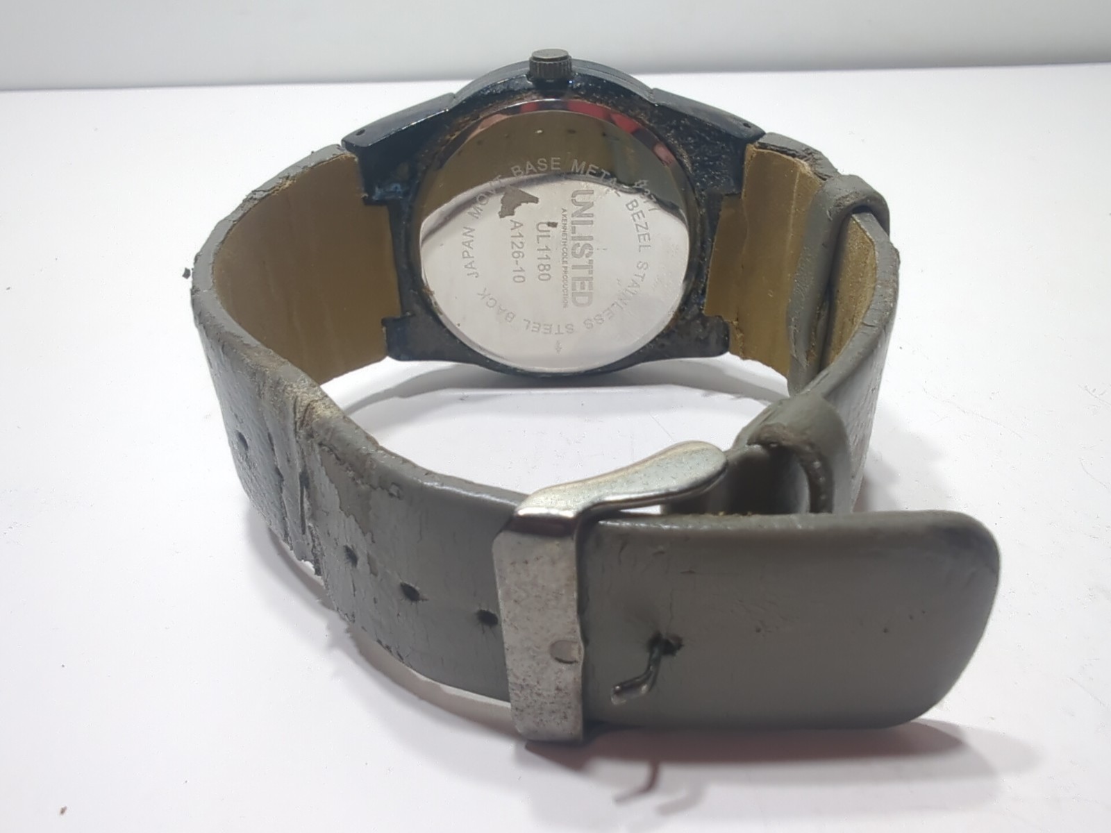 ✨USED✨ Unlisted UL1180 Men’s Watch – Black & Grey Stainless Steel – Japan Movt