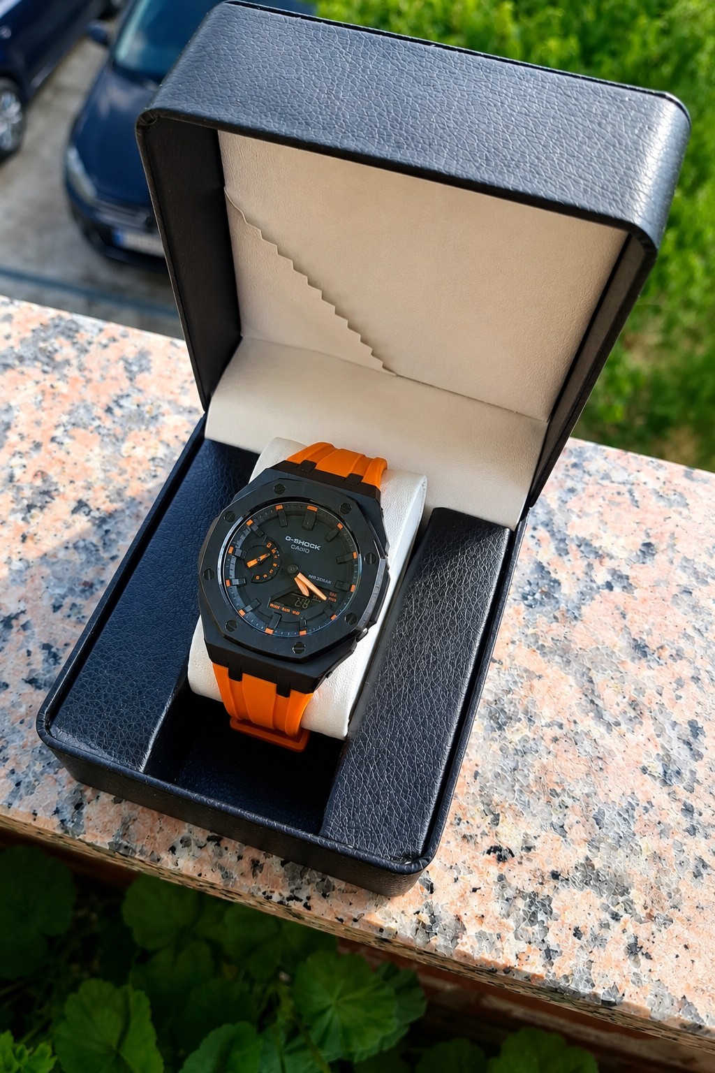 CUSTOM CasiOak GA-2100 G-Shock Casio oak Watch Orange NEW