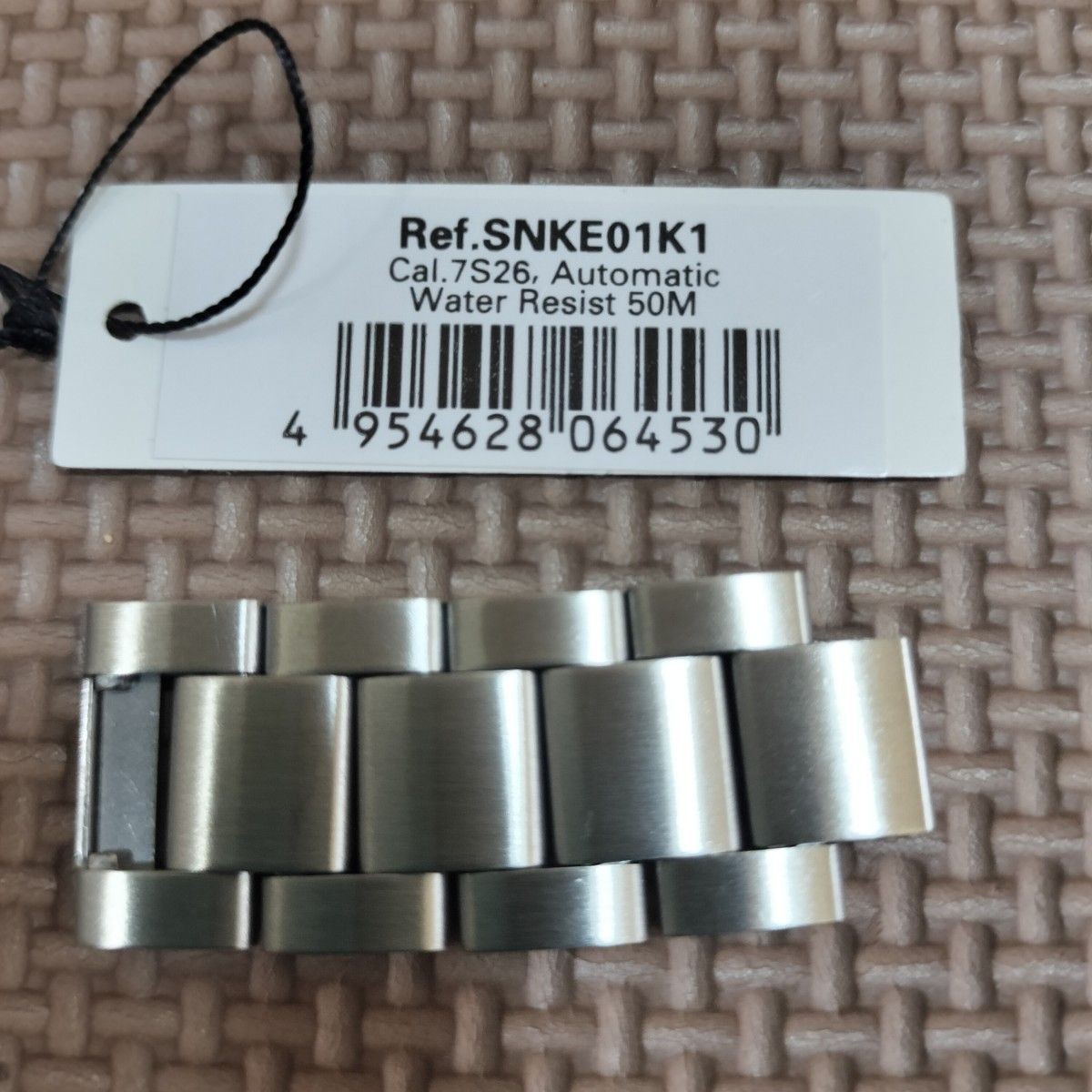 Seiko 5 SNKE01K1 Automatic Mens Watch Day-Date Black Dial 50m Japan