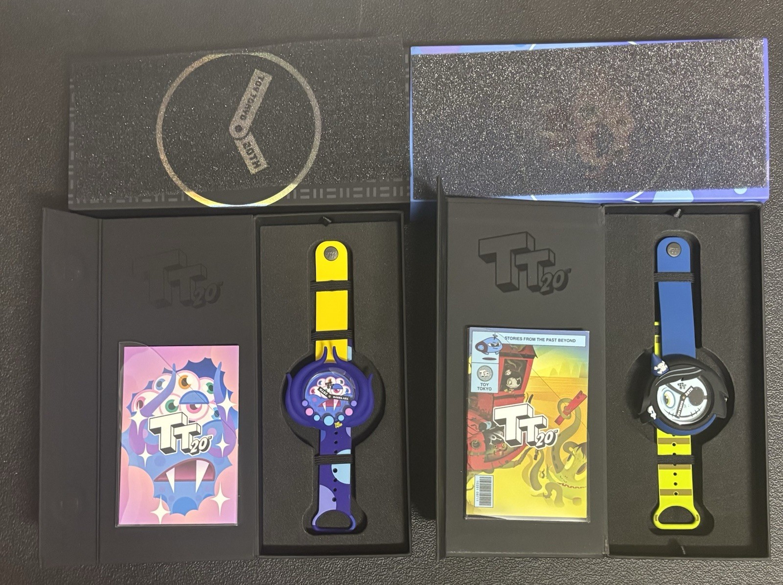 Toy Tokyo Watch Lot. Pete Fowler x Misfit & SCARYGIRL WATCH BY NATHAN JUREVICIUS