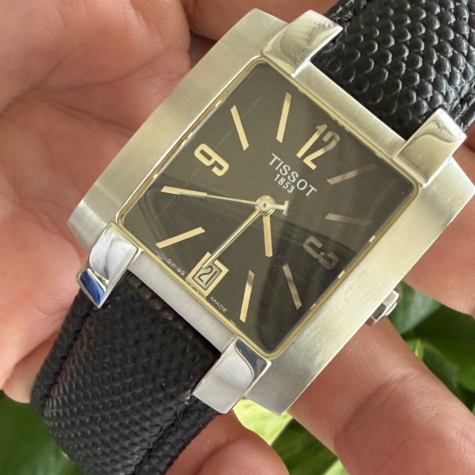 Tissot Tank Watch Steel Quartz T-Trend L860/960k Men’s 31mm Swiss Watch RUNS!
