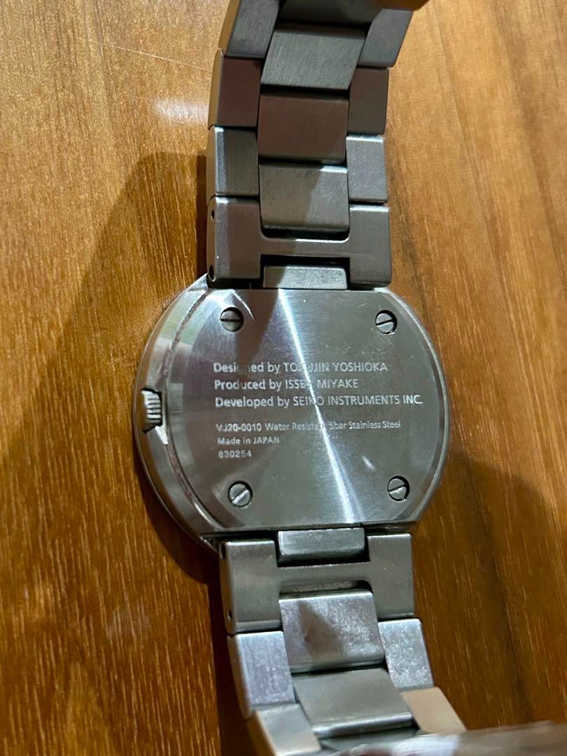 ISSEY MIYAKE TO Tio Yoshioka Tokujin design NY0N001 Silver Men Watch Used No box