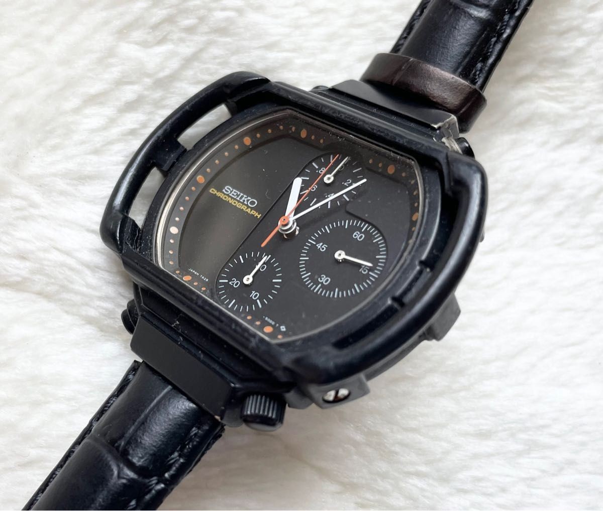 Seiko Giugiaro 7A28-5000 Chronograph Watch 18.5cm 7.3in Quartz Vintage Automatic