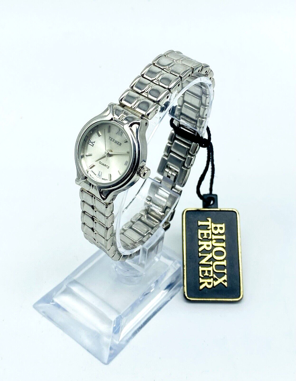 Elegant Ladies Stainless Steel Watch Link Bracelet New Working by Bijoux Terner