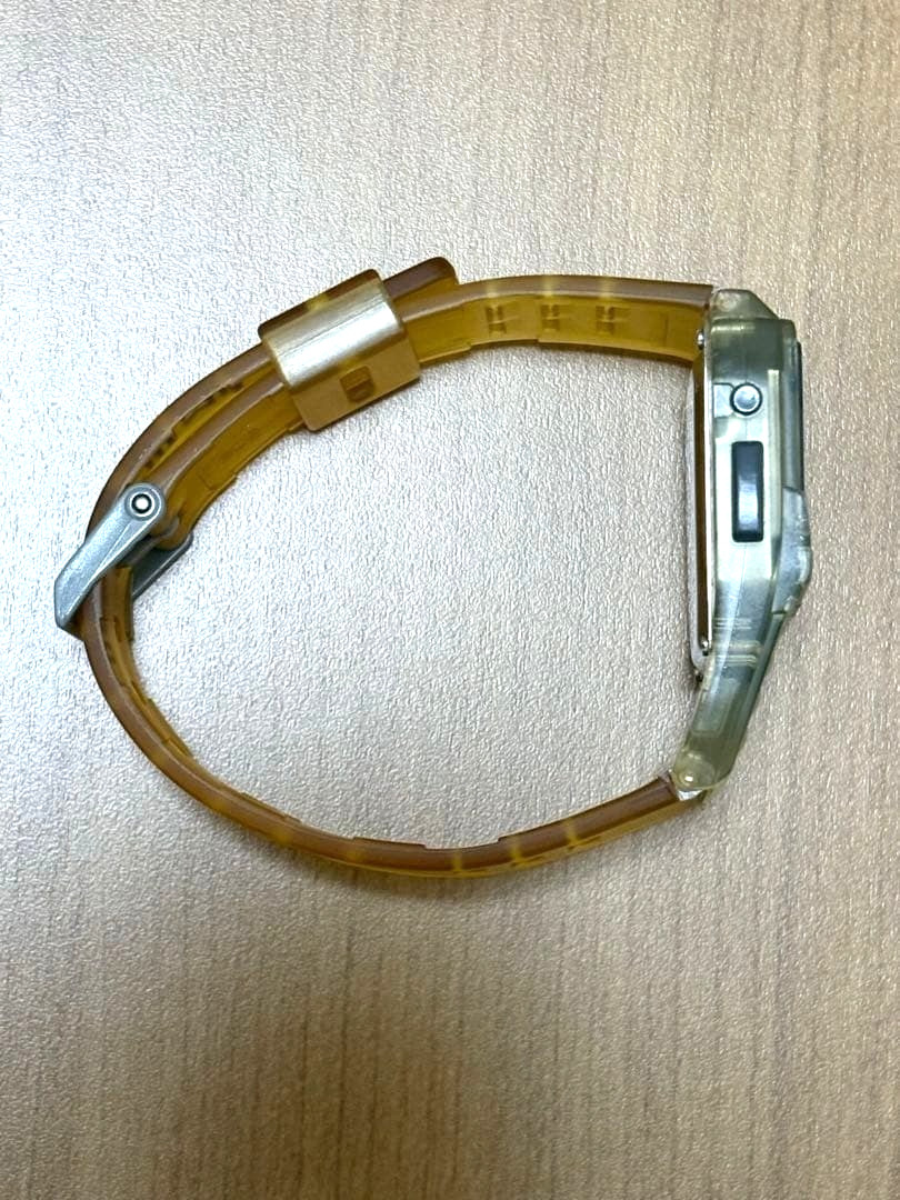Casio Data Bank DBC-63 Yellow Men’s Watch Digital Quartz Vintage Used