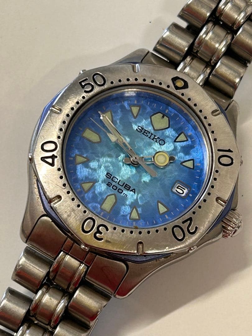 Seiko Prospex SCUBA 200m Diver Quartz Wristwatch 37mm