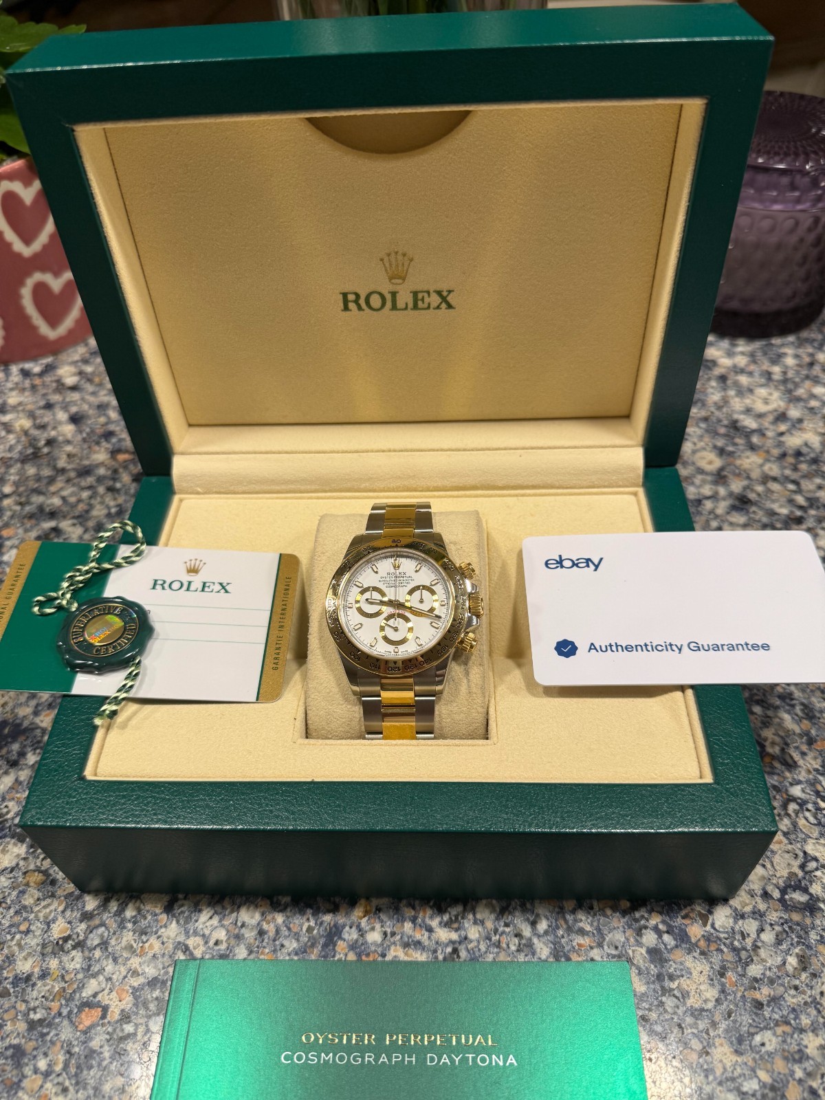 Rolex Daytona 116503 18k White Dial – BOX & PAPERS – Near Mint