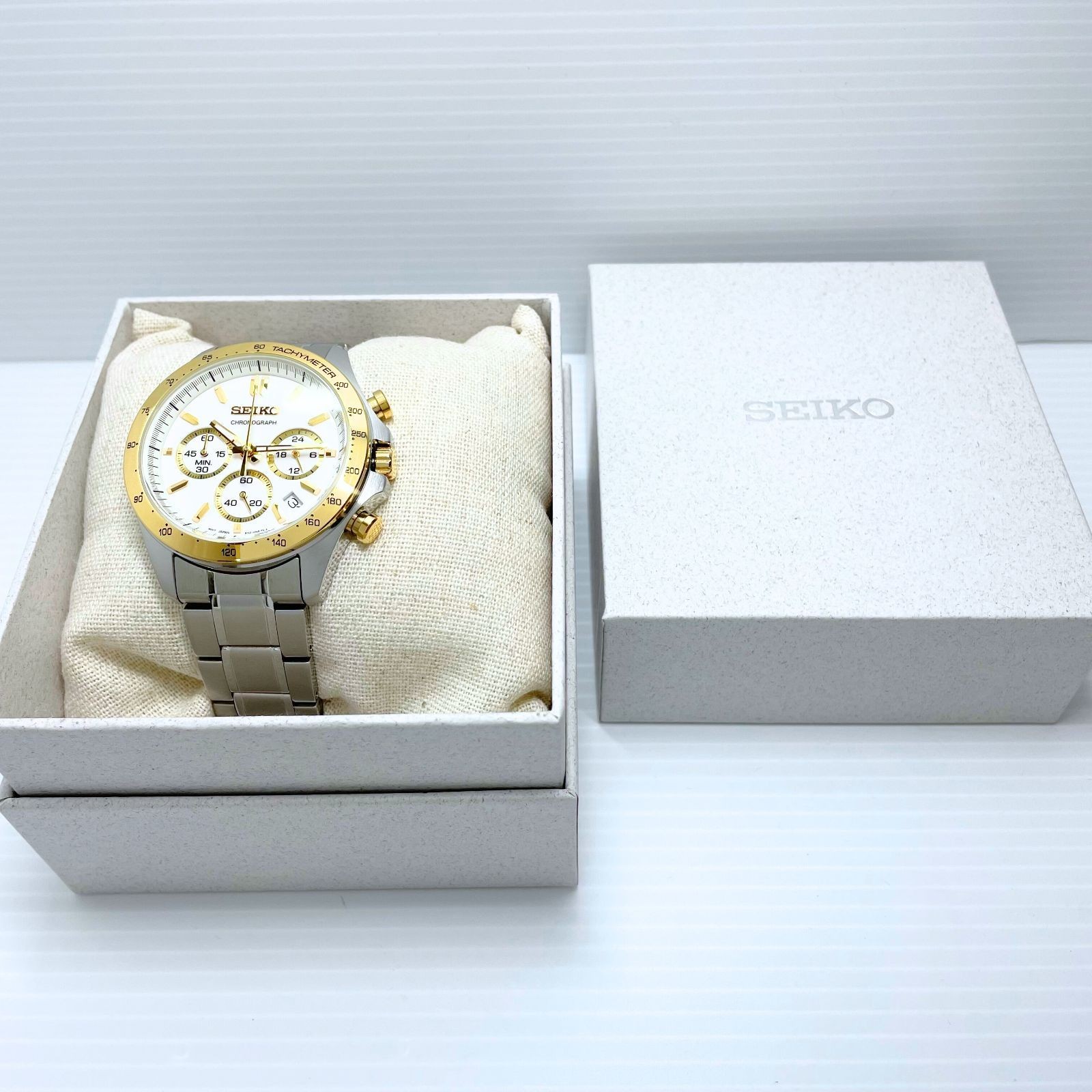 New Seiko Selection Battery Powered Chronograph Wristwatch SBTR024