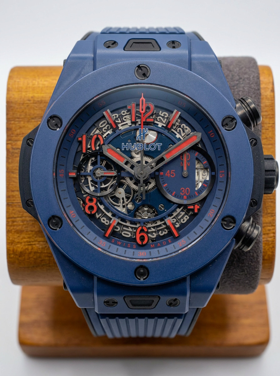 Hublot Big Bang Unico Blue Ceramic Limited Edition Skeleton Chronograph