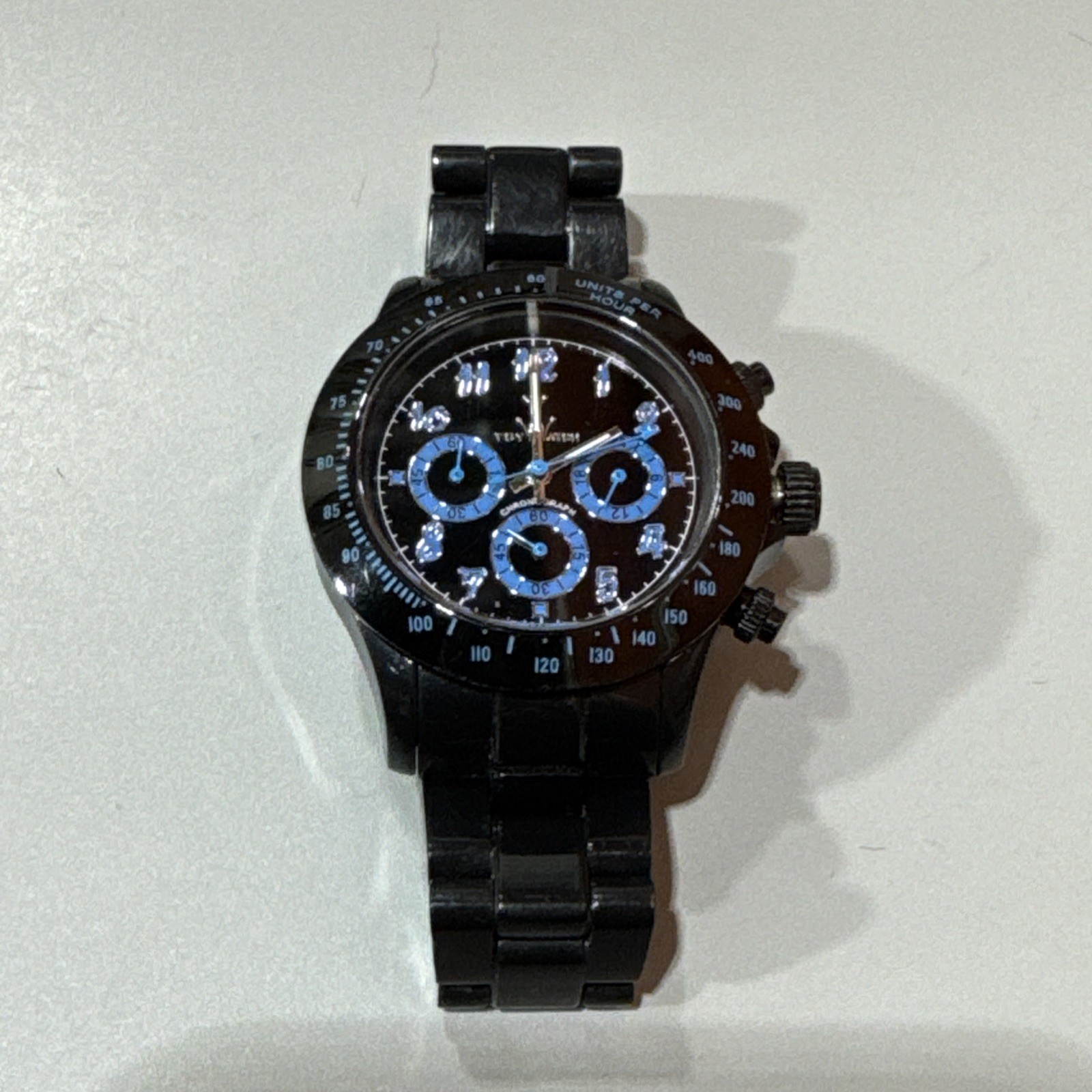 Toy Watch Monochrome Chronograph Black/Blue Dial Women’s Watch Model TB02
