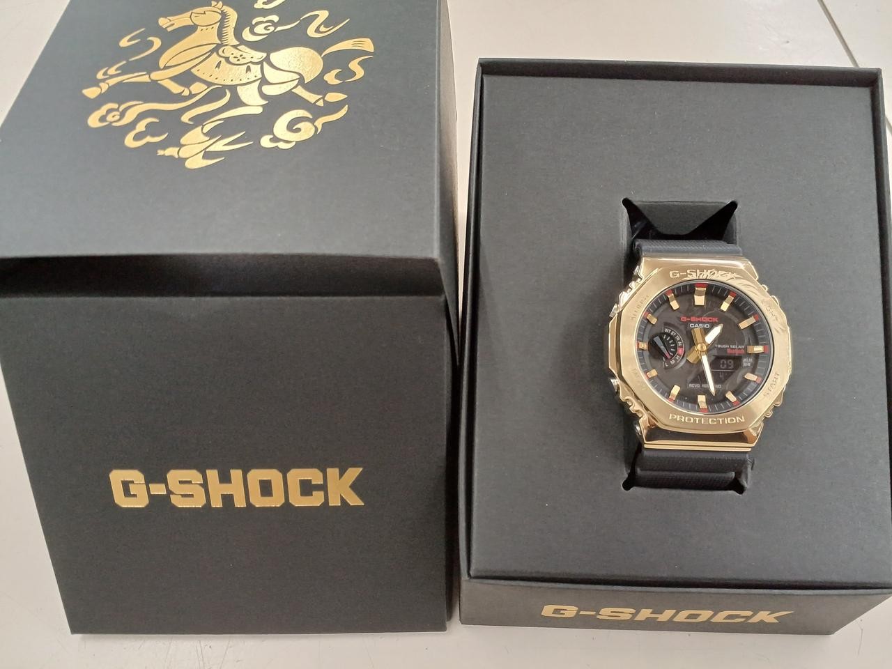 CASIO G-SHOCK GBM-2100 Gold Solar Men Watch Auth Japan