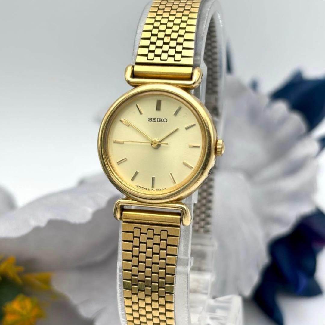 Seiko Gold Dress Watch Quartz Ladies Wrist 18.5cm wrist 18.5cm/7.3in