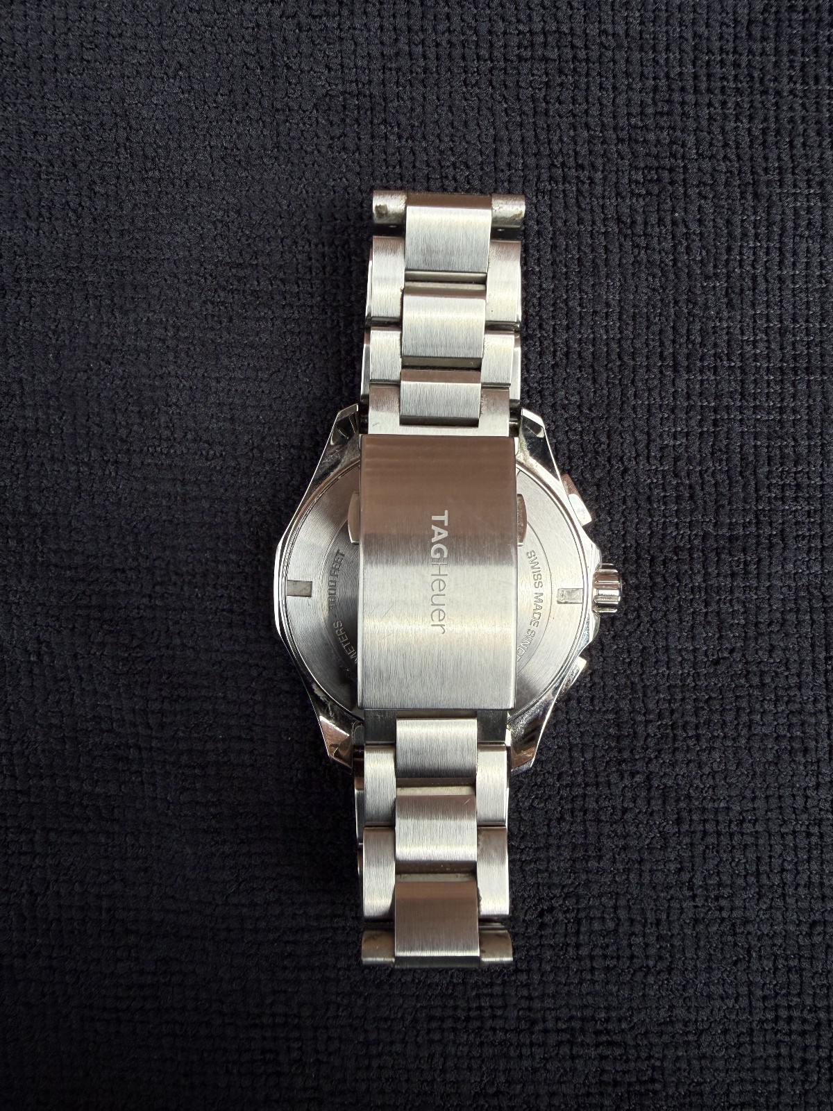TAG Heuer Aquaracer CAY1110 0 Mens Chronograph Watch Silver Black