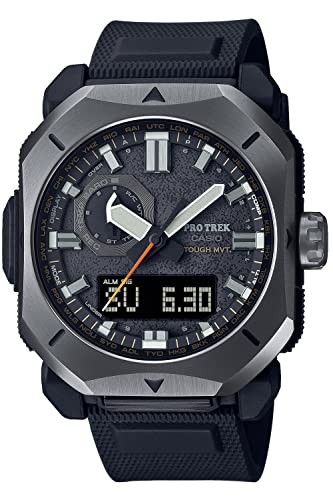 Casio Pro Trek Climber Line Wristwatch Radio Solar Biomass Plastic Black TI