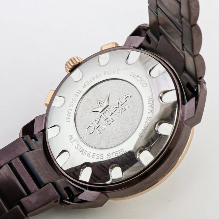 Optima – Swiss Dual Time – OSC241-CR-7 Quartz 43mm OSC241 30 m (3 ATM / 100