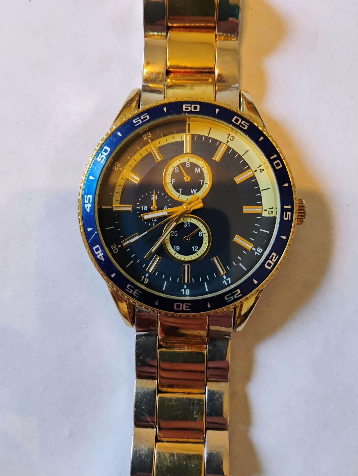 Large Chronograph Watch No Brand Works Great