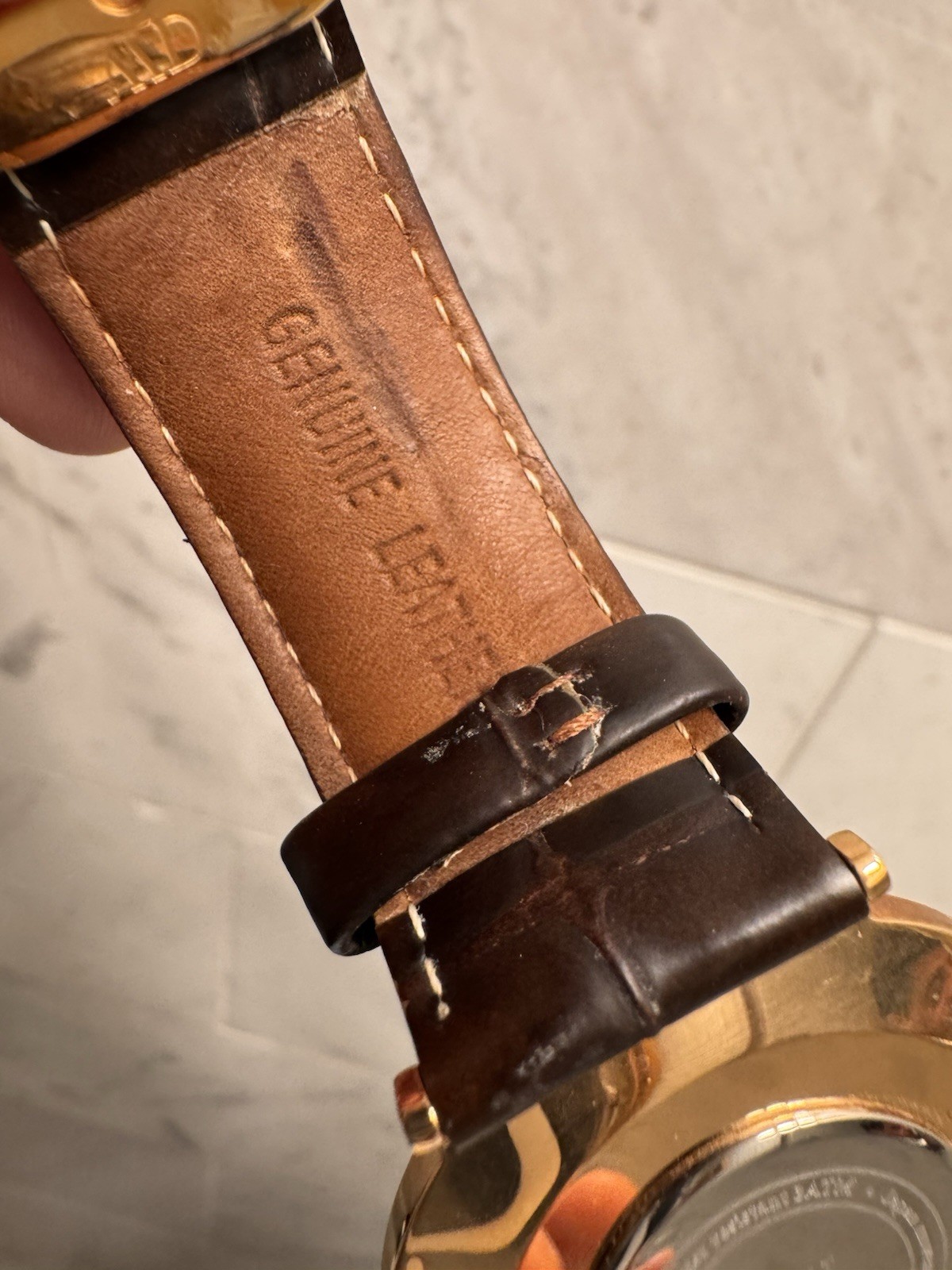 Daniel Wellington DW Men’s Classic Brown Leather Gold Tone Watch 40mm