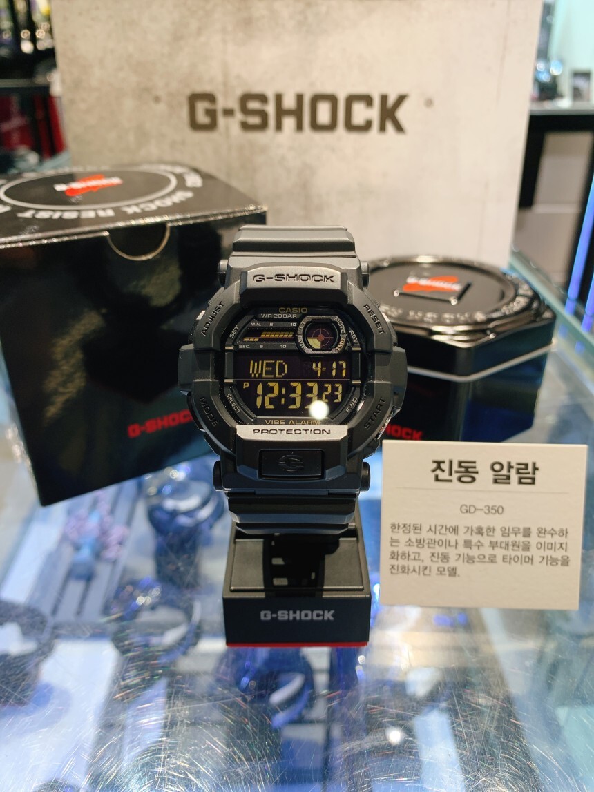 Casio G-Shock GD-350-1B Urethane Strap Men Watch Original New