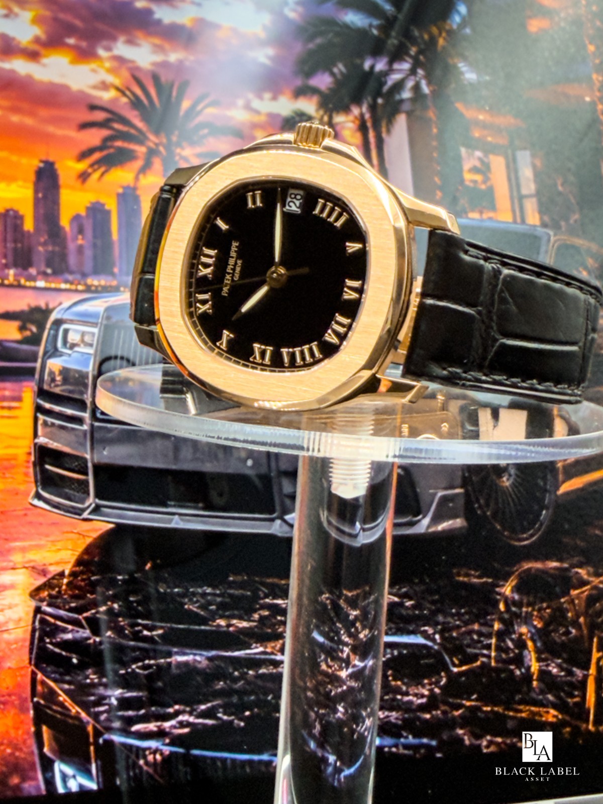 Patek Philippe Aquanaut 5060SJ-001 Yellow Gold 35mm Roman Dial Box