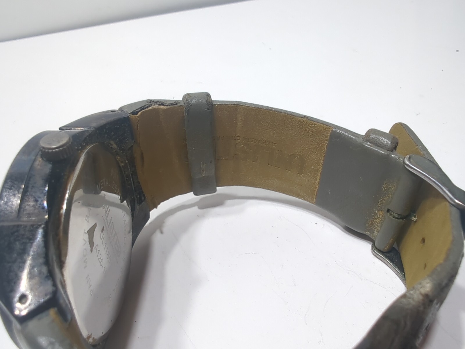 ✨USED✨ Unlisted UL1180 Men’s Watch – Black & Grey Stainless Steel – Japan Movt