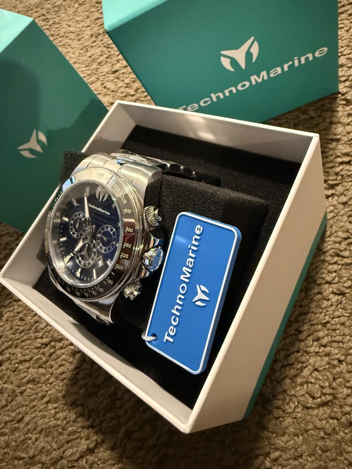 TechnoMarine Manta Grand Men’s Watch – 47mm, Steel (TM-220123)