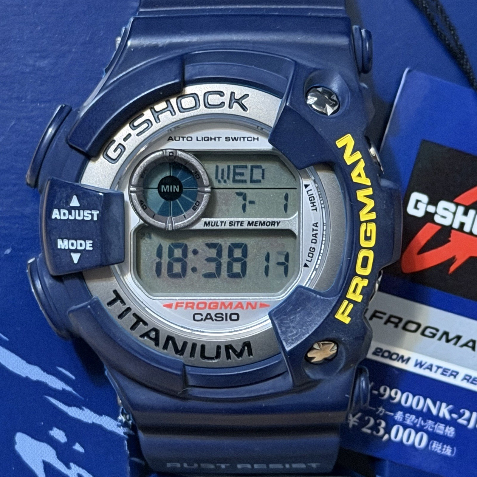 Casio G-Shock DW-9900NK-2JR Titanium Frogman DW-9900 Digital Dive Watch NEW READ