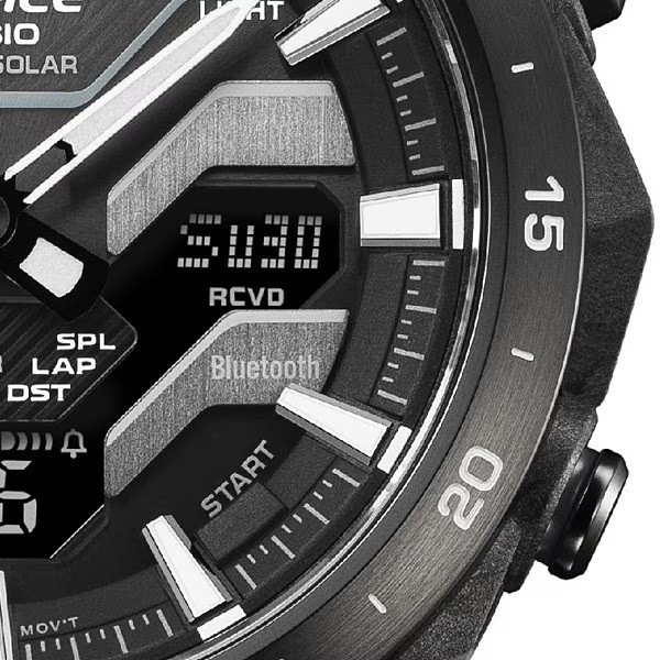 new CASIO official EDIFICE ECB 2200YDC 1AJF WINDFLOW 10 ATM water resistant sola